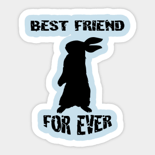 Rabbit Best Friend for Ever Sticker